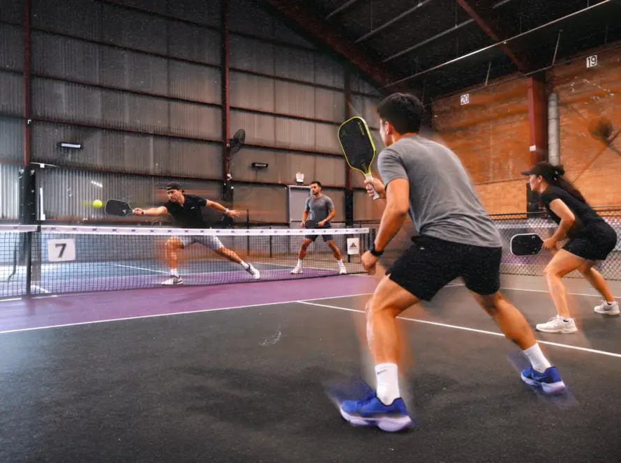Indoor pickleball courts at K.O.P. Sports & Entertainment Center in San Antonio, TX